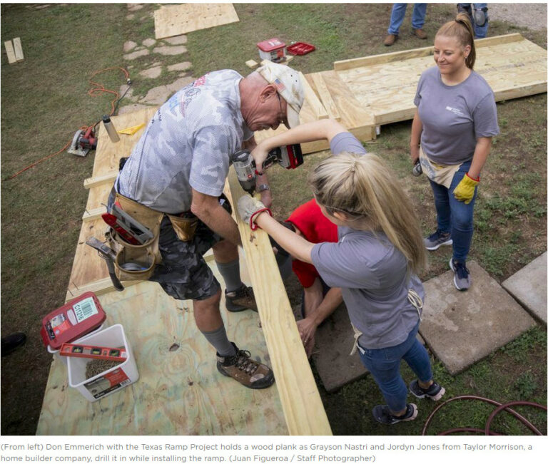Texas Ramp Project with volunteers from Taylor Morrison builds ramps